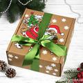 Новогодняя упаковочная коробка c Дедом Морозом для небольших товаров
