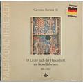Винтажная виниловая пластинка CARMINA BURANA (II) (13 LIEDER NACH DER HANDSCHRIFT AUS BENEDIKTBEUERN) (STUDIO DER FRUHEN MUSIK)