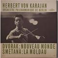 Винтажная виниловая пластинка DVORAK - SYMPHONIE DU NOUVEAU MONDE; SMETANA - LA MOLDAU (H. VON KARAJAN)