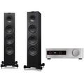 KEF Q550 + ELAC Discovery AMP DS-A101-G