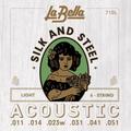 Струны для акустической гитары La Bella 710L Silk & Steel