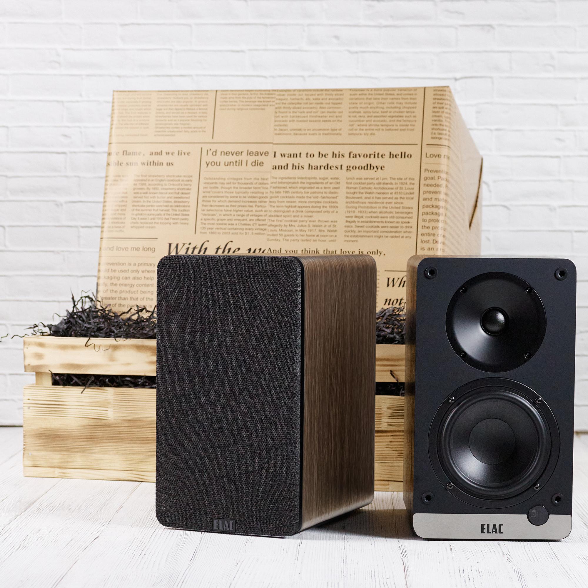 ELAC Debut ConneX DCB41 Walnut в подарочной упаковке c пластинкой