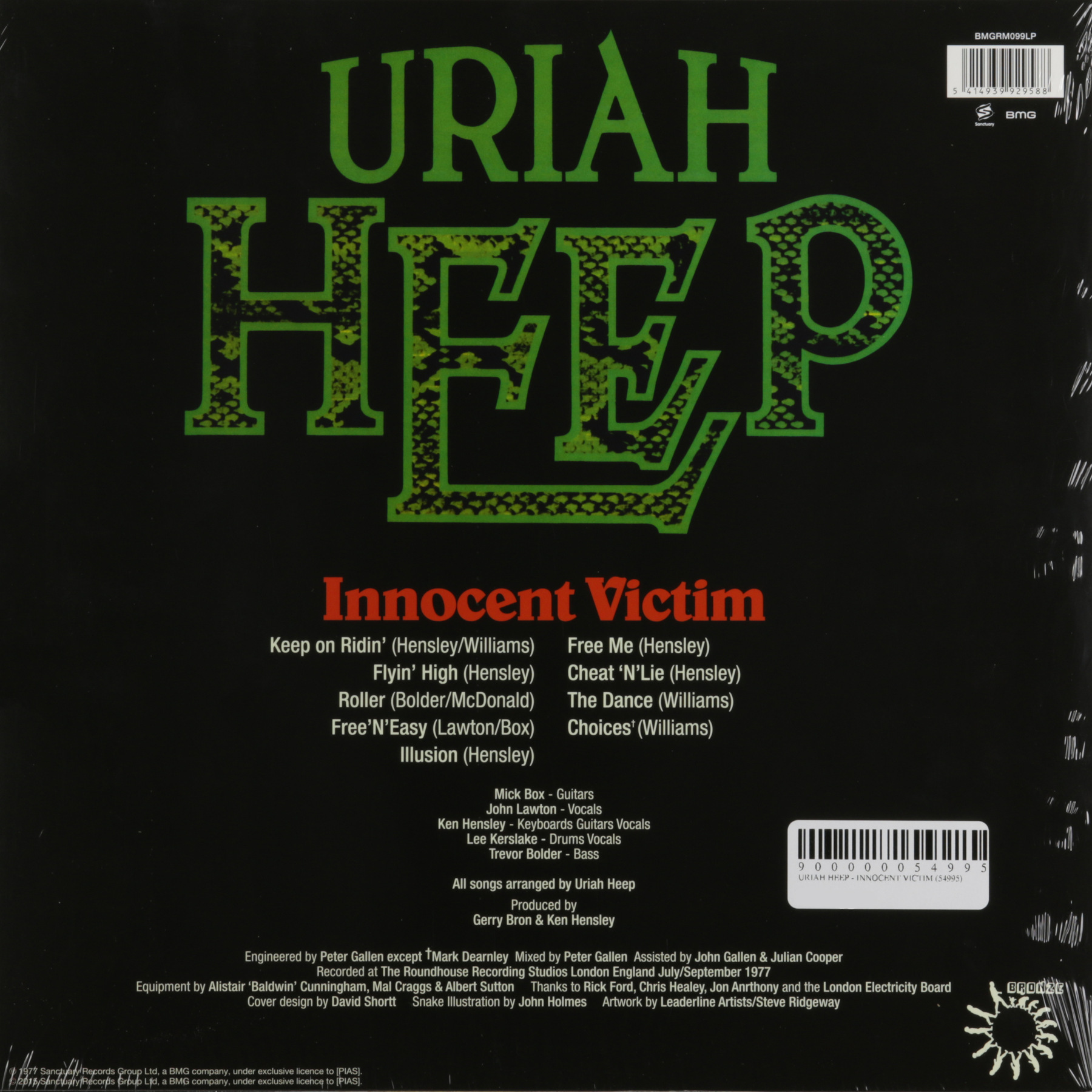 Виниловая пластинка URIAH HEEP - INNOCENT VICTIM | Купить в магазине ...