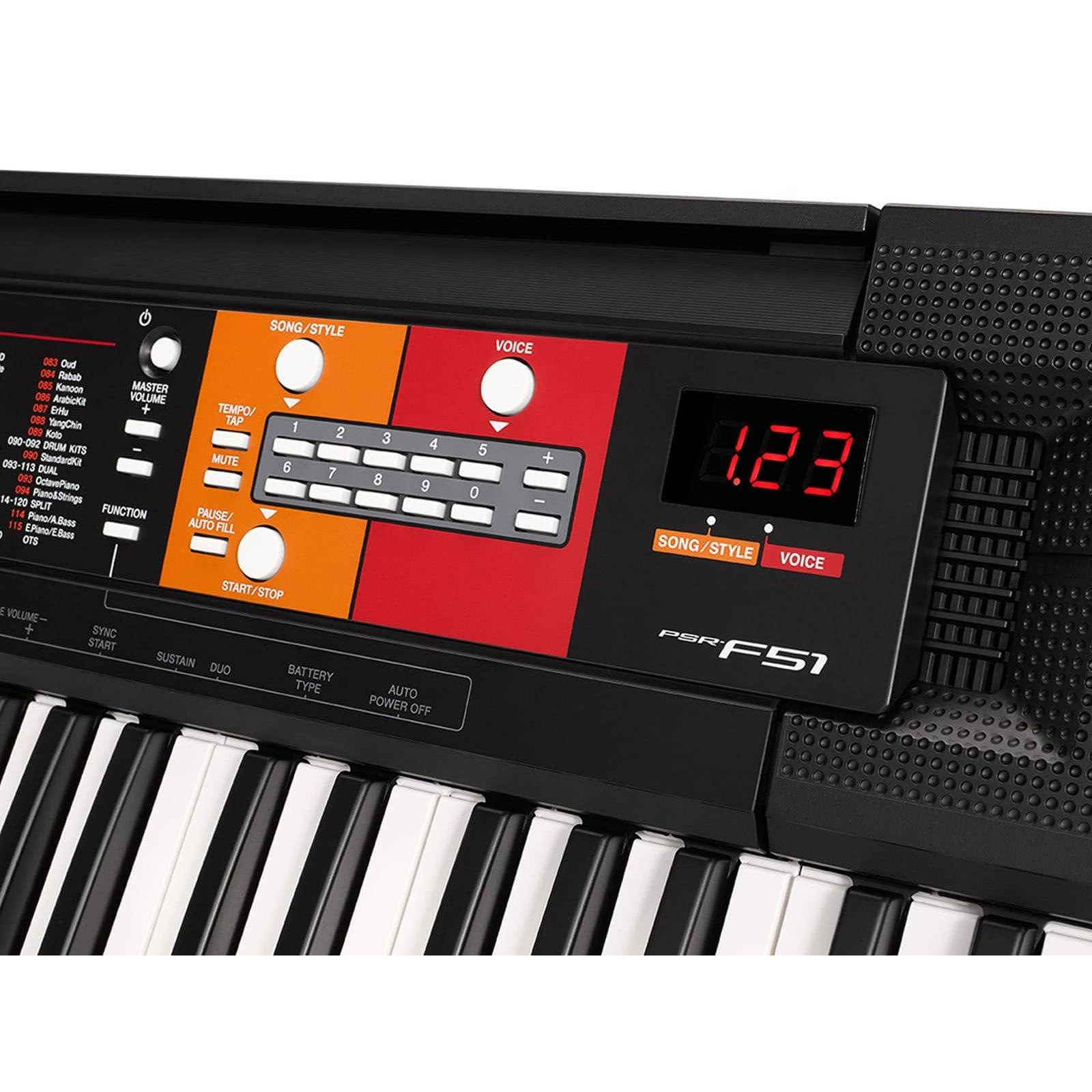 yamaha psr f51 portable keyboard x frame package