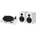 Pro-Ject Juke Box E White (OM-5e) + Pro-Ject Speaker Box 5 White