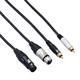 Кабель межблочный 2XLR-2RCA Bespeco EAY2F2R150R 1.5 m