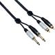 Кабель межблочный 2Jack-2RCA Bespeco EAY2JR300 3 m