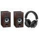 Полочная акустика ELAC Debut B5.2 Walnut + Radiotehnika TD01C Black