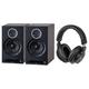 Полочная акустика ELAC Debut Reference DBR62 Black Wood + Radiotehnika TD01C Black