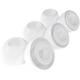 Амбушюры для наушников Lyambda E-PRO (S/M/L) для Apple AirPods Pro White (уценённый товар)