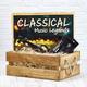 Подарочный набор с виниловыми пластинками "КЛАССИКА НА ВИНИЛЕ. ПРЕМИУМ" в деревянном ящике (со слипматом в подарок)