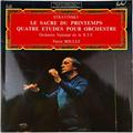 Винтажная виниловая пластинка STRAVINSKY - LE SACRE DU PRINTEMPS, QUATRE ETUDES POUR ORCHESTRE (PIERRE BOULEZ)