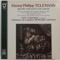 Винтажная виниловая пластинка TELEMANN - QUATRE CONCERTI EN RE MAJEUR (GUY TOUVRON)