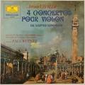 Винтажная виниловая пластинка VIVALDI - 4 CONCERTOS POUR VIOLON DE L'ESTRO ARMONICO (PAUL KUENTZ)